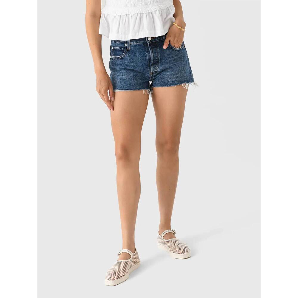 NEW FRAME hang mid rise short in rafael